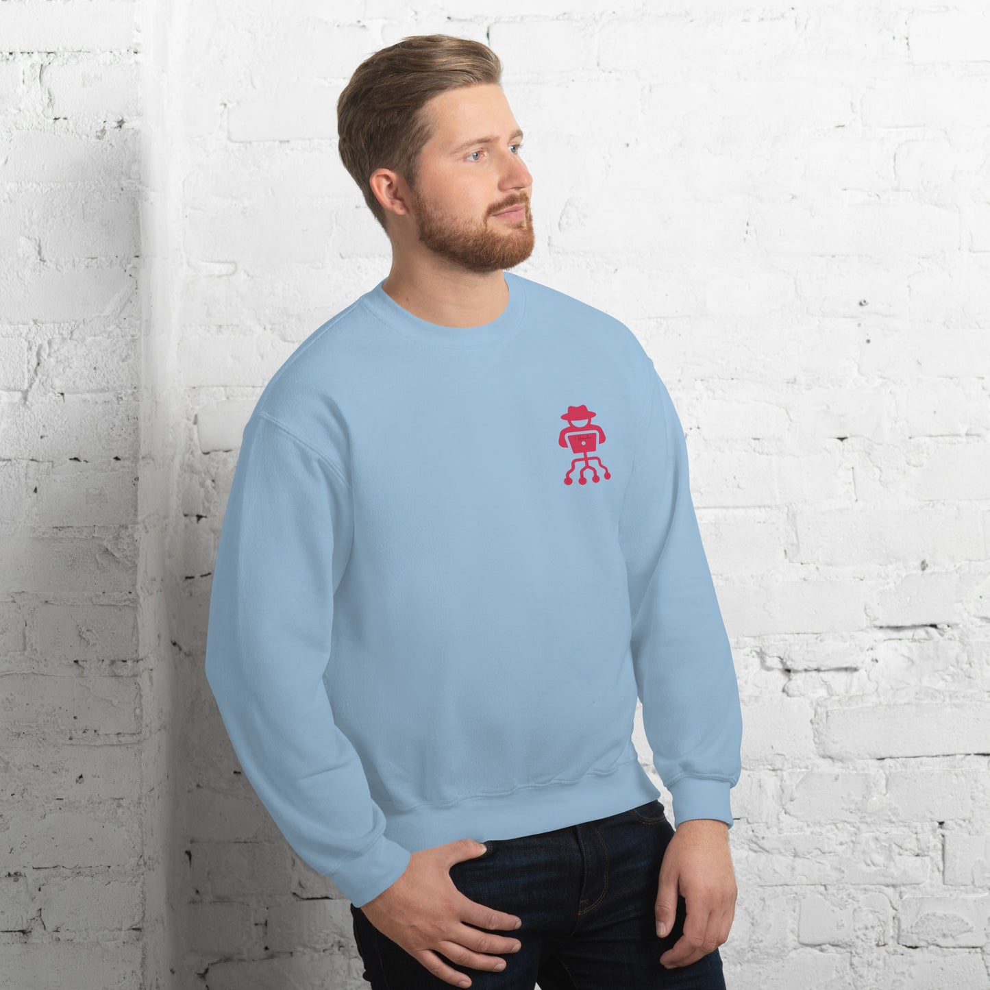 hamcodes unisex-crew-neck-sweatshirt-light-blue