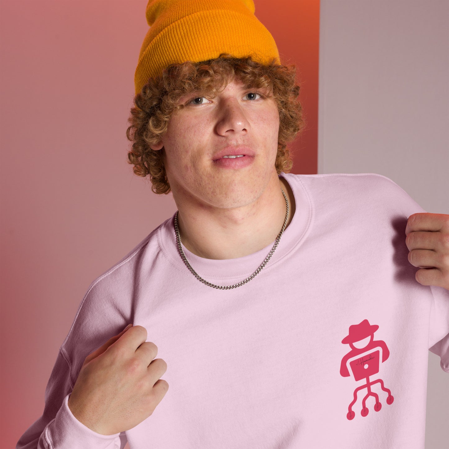 hamcodes unisex-crew-neck-sweatshirt-light-pink