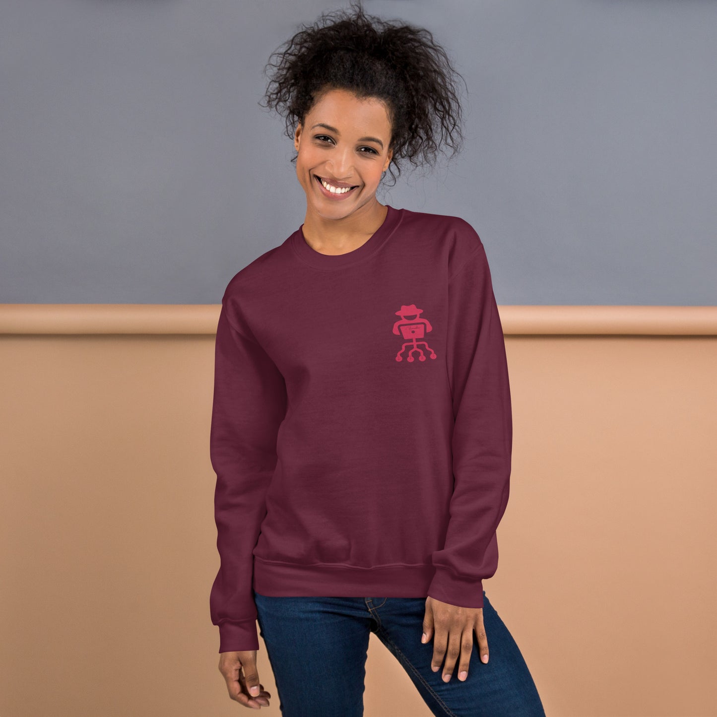 hamcodes unisex-crew-neck-sweatshirt-maroon