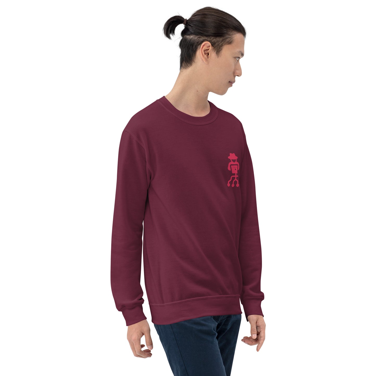 hamcodes unisex-crew-neck-sweatshirt-maroon