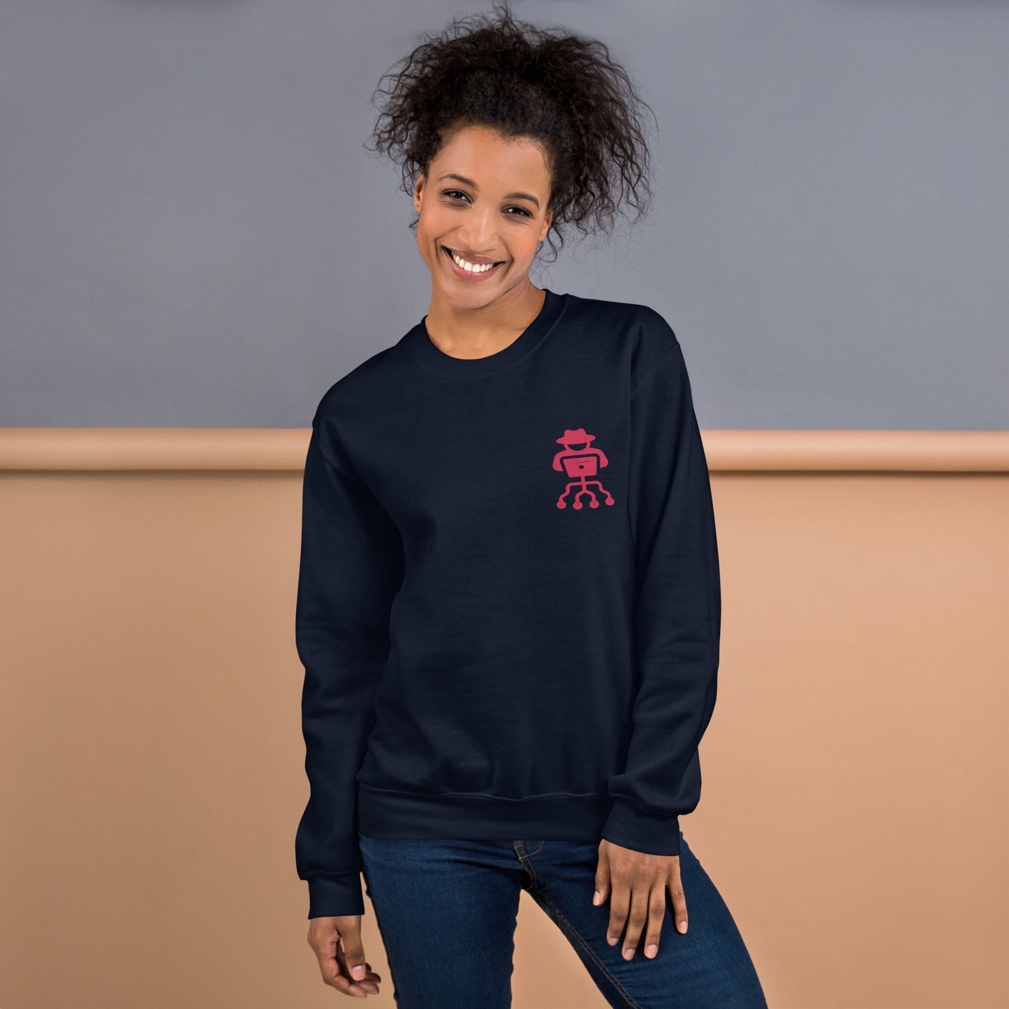hamcodes unisex-crew-neck-sweatshirt-navy