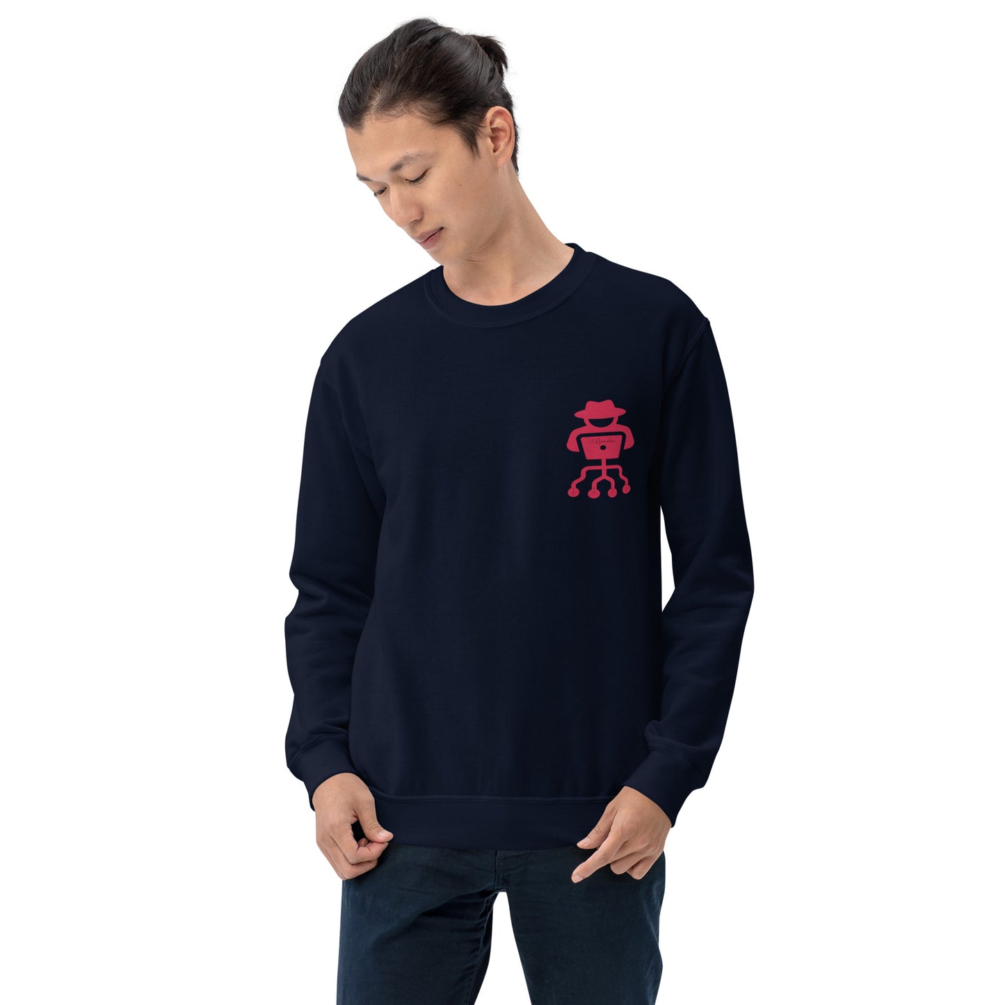 hamcodes unisex-crew-neck-sweatshirt-navy