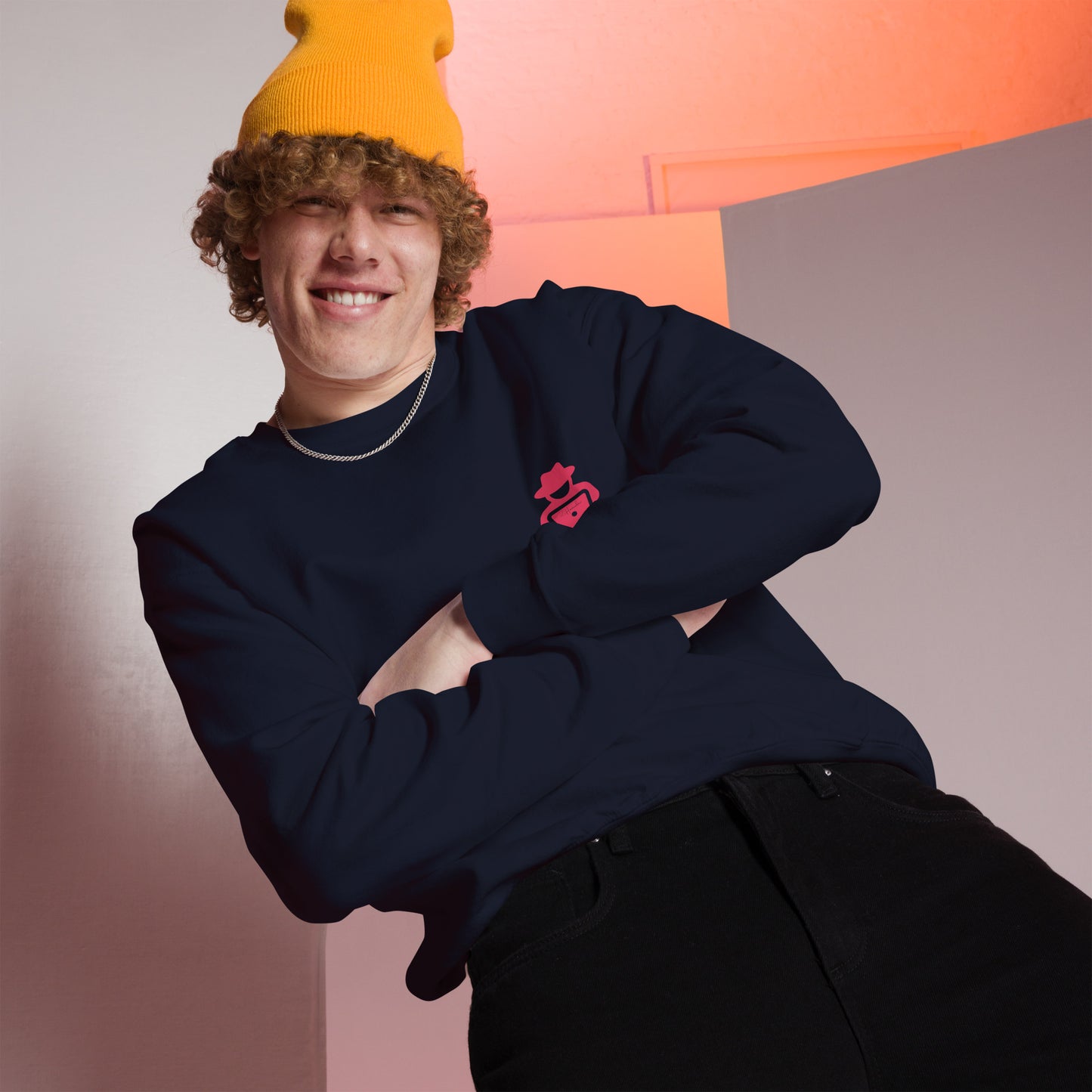 hamcodes unisex-crew-neck-sweatshirt-navy