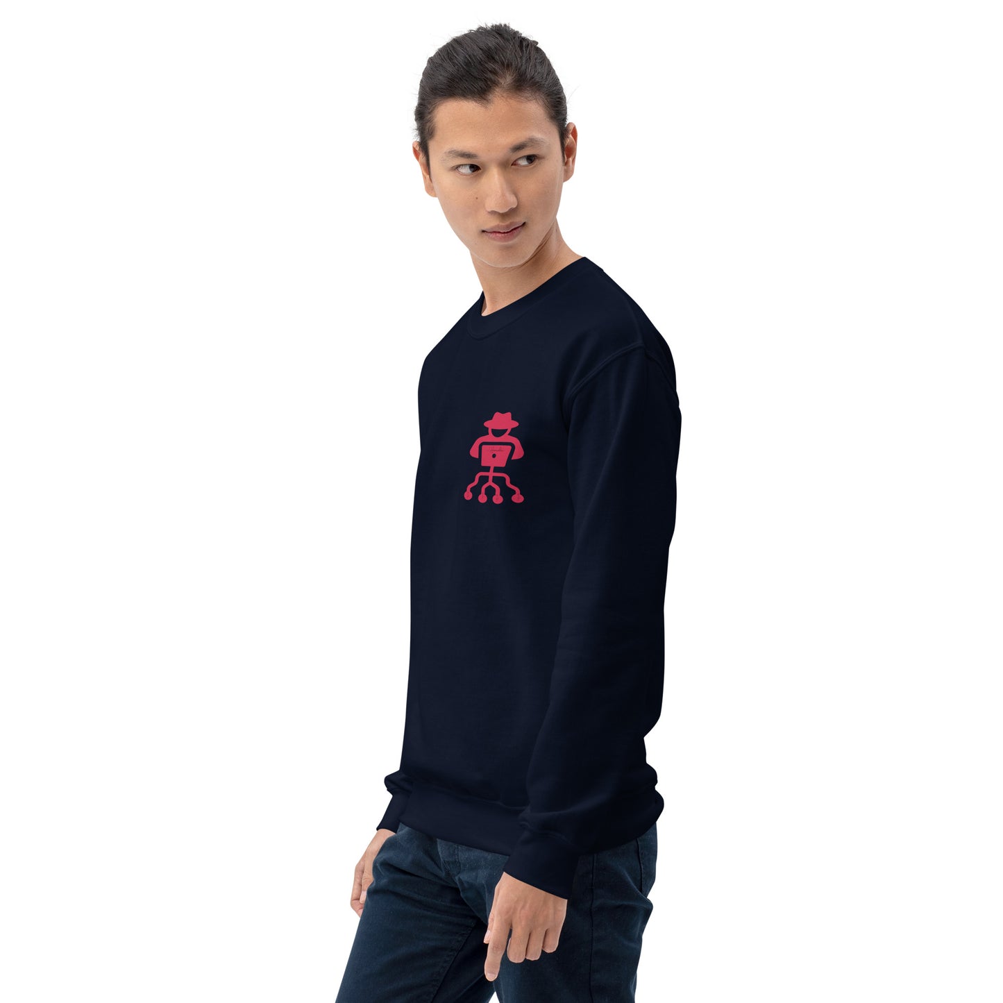 hamcodes unisex-crew-neck-sweatshirt-navy