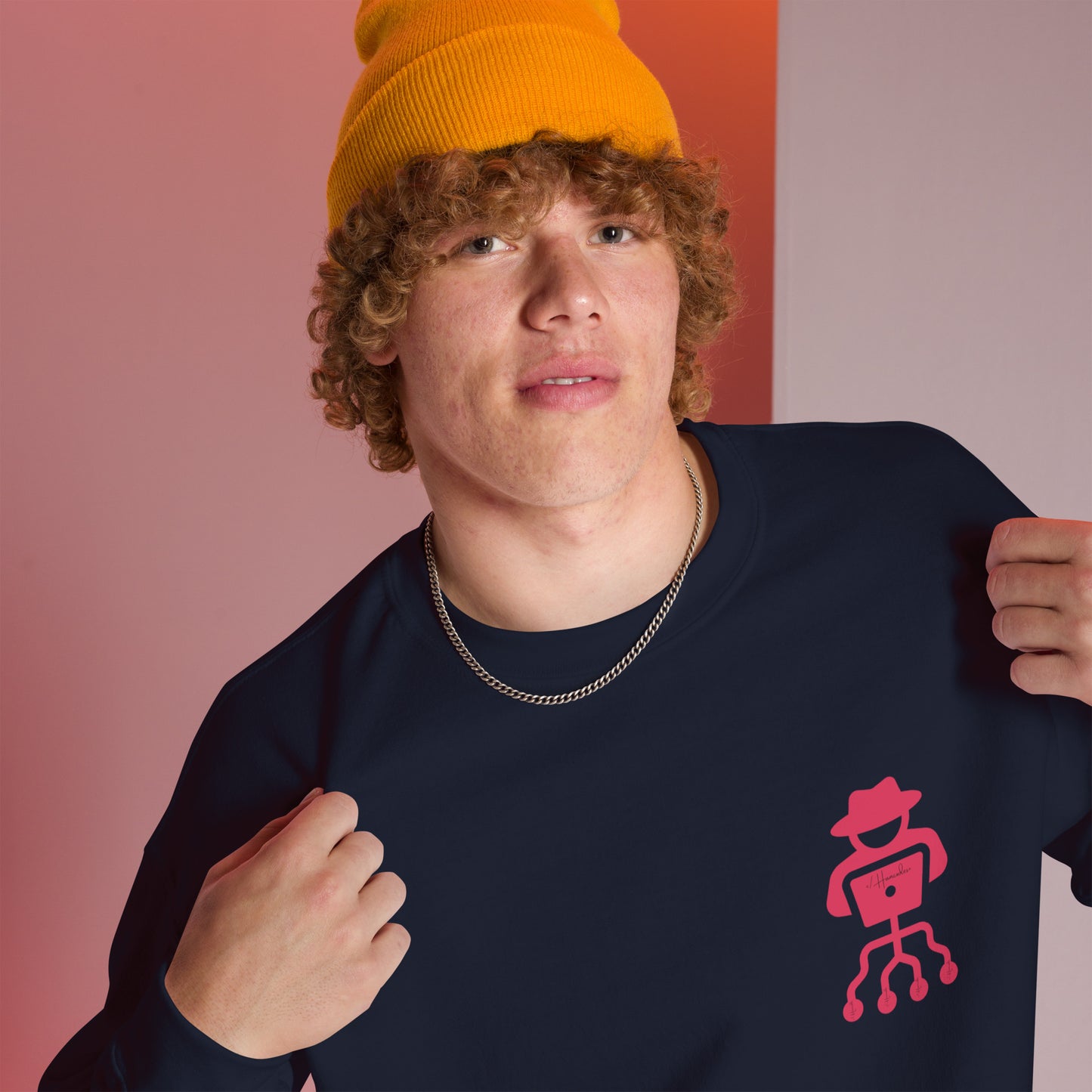 hamcodes unisex-crew-neck-sweatshirt-navy