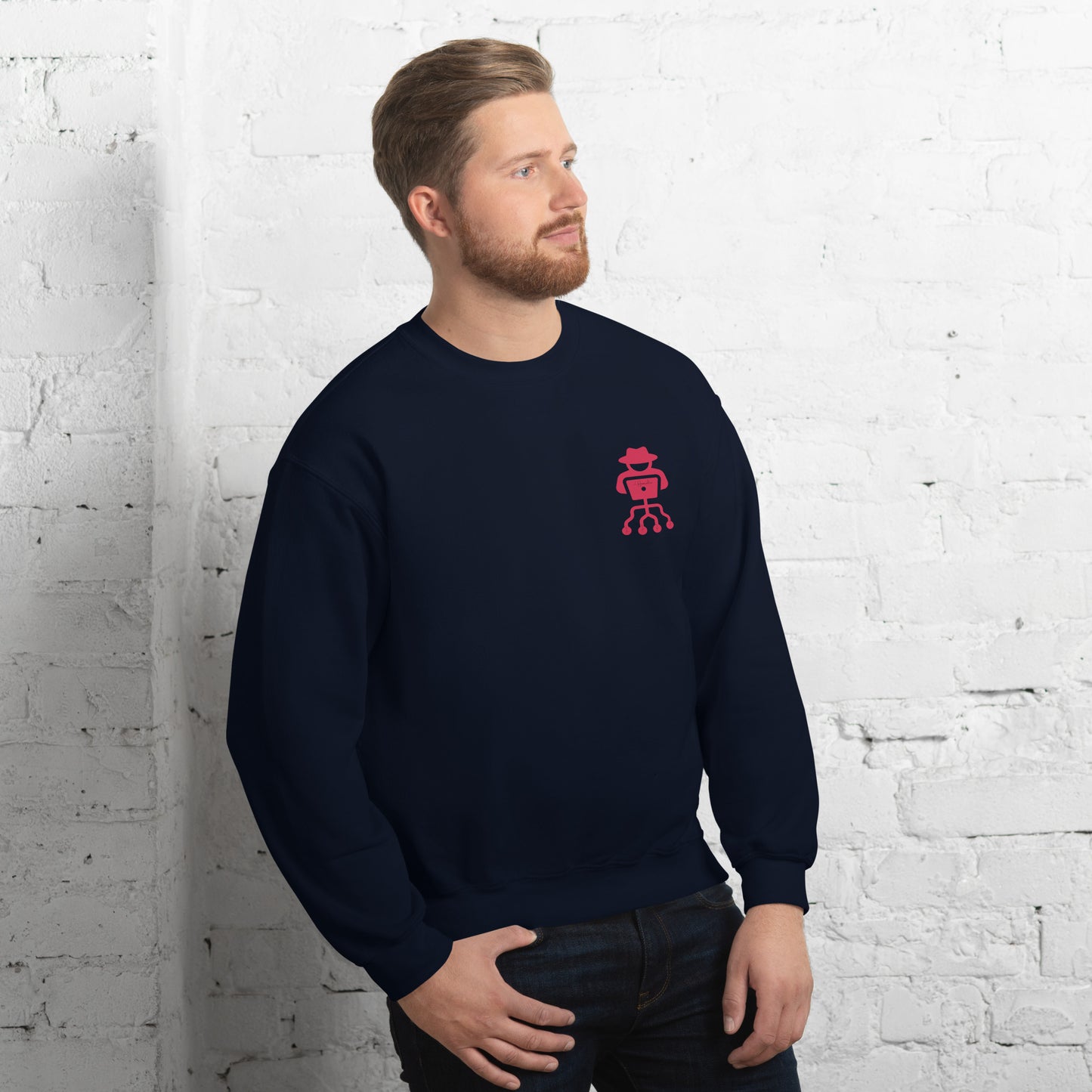 hamcodes unisex-crew-neck-sweatshirt-navy