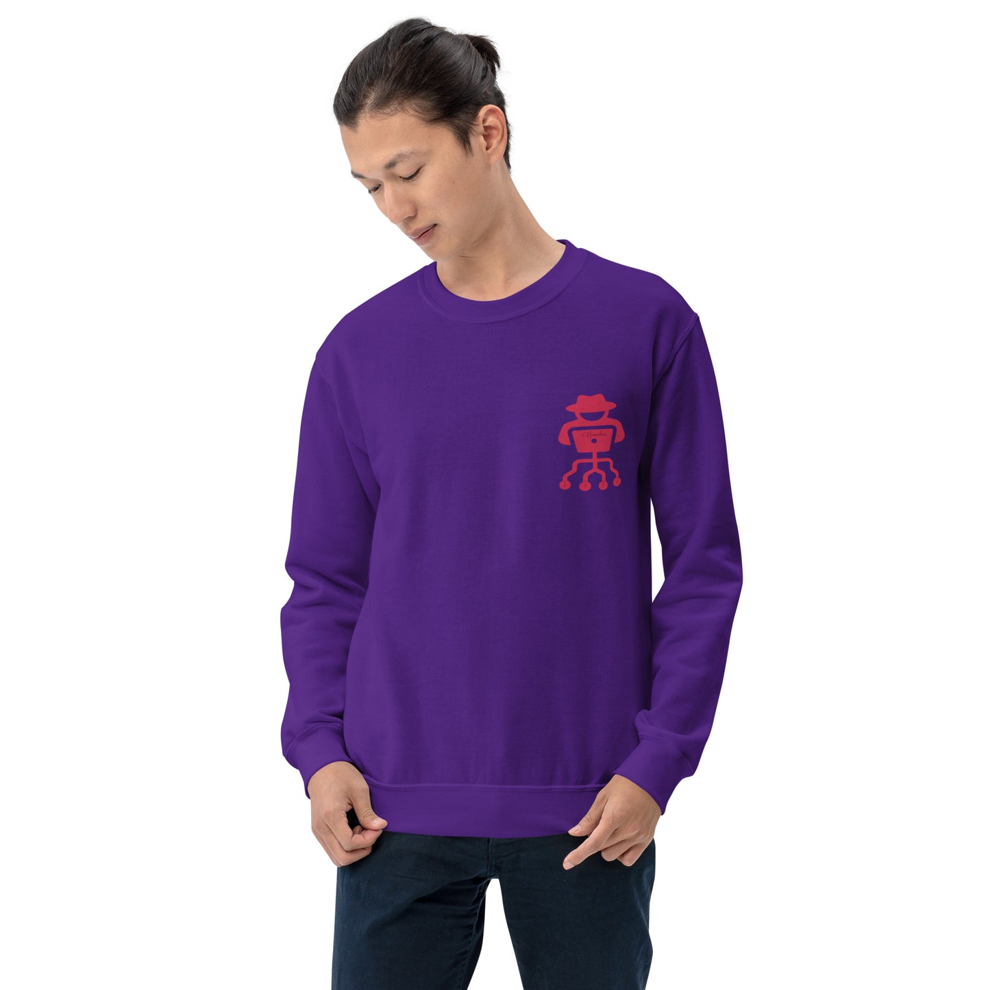 hamcodes unisex-crew-neck-sweatshirt-purple