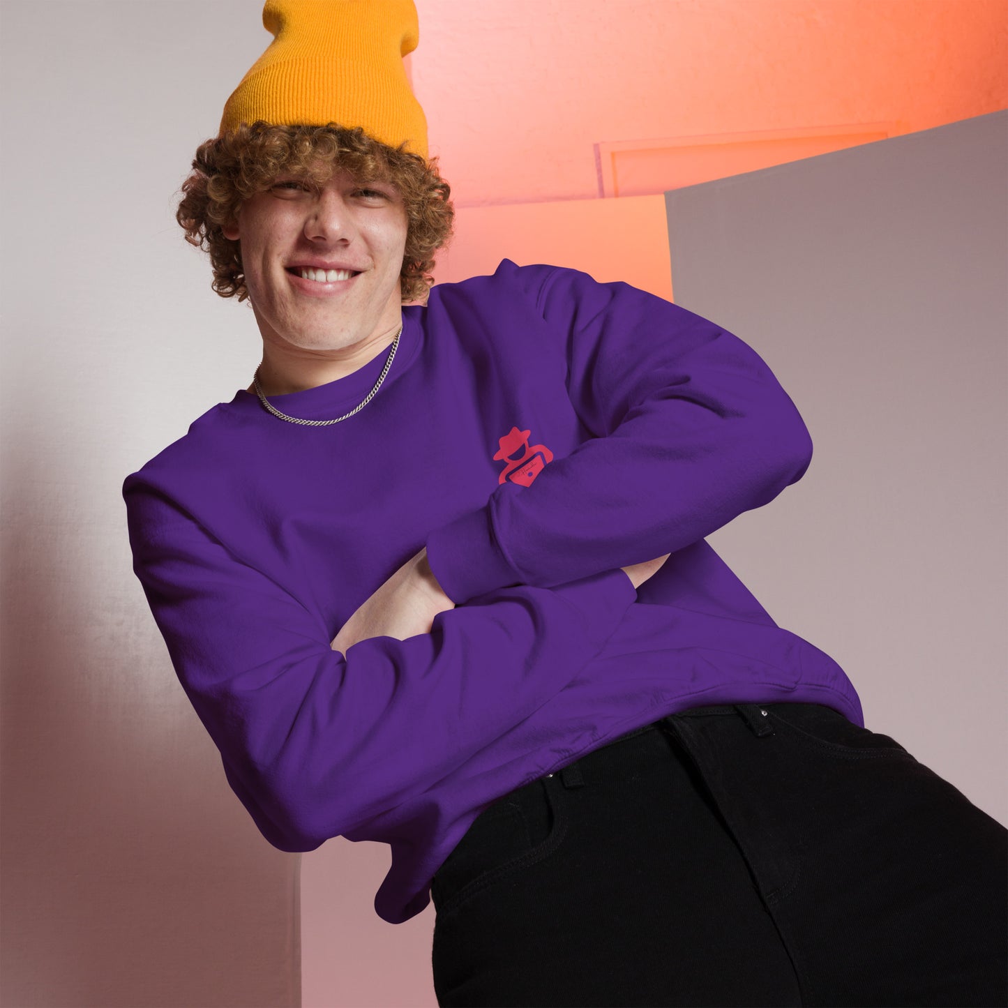 hamcodes unisex-crew-neck-sweatshirt-purple