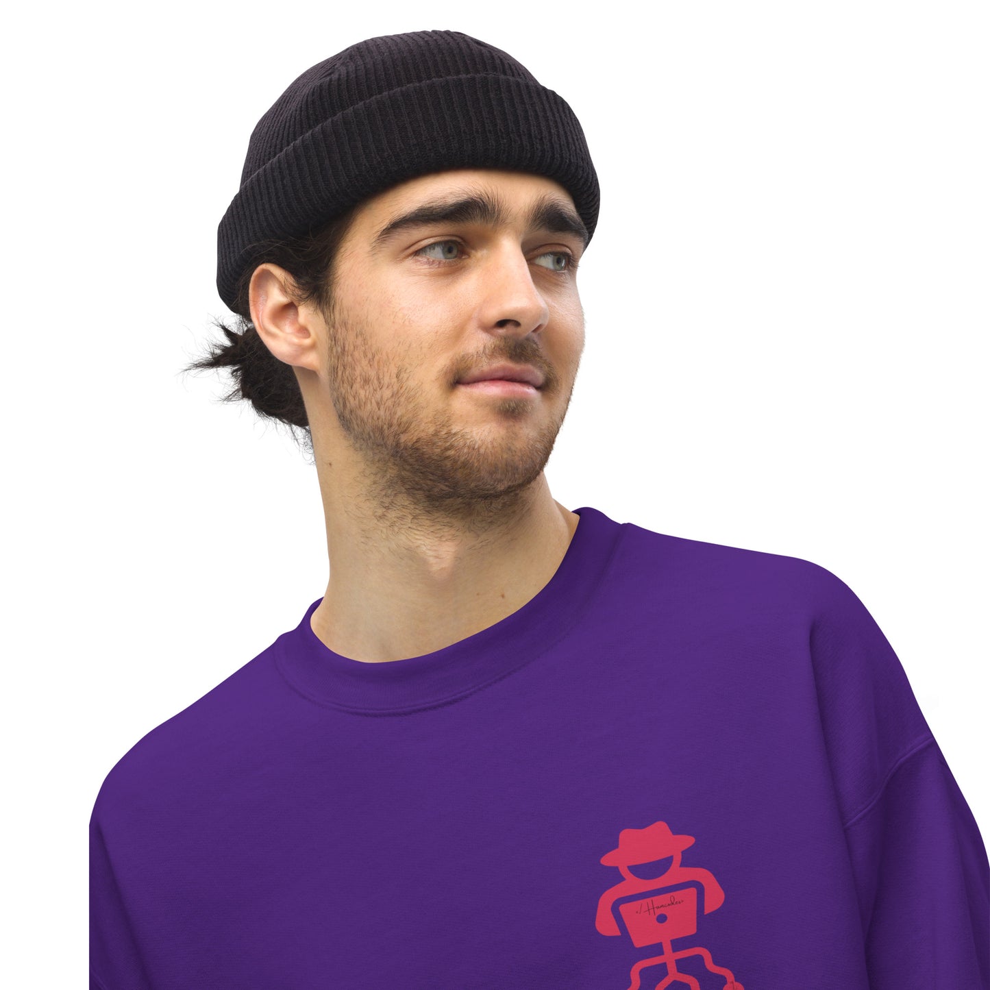 hamcodes unisex-crew-neck-sweatshirt-purple