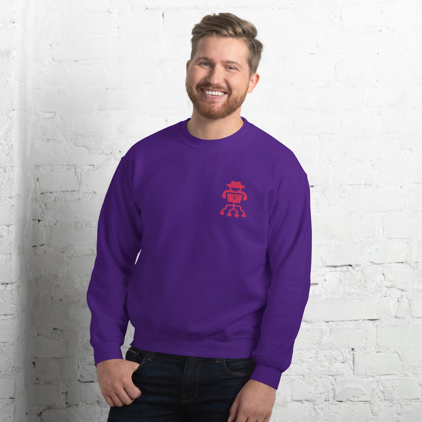 hamcodes unisex-crew-neck-sweatshirt-purple