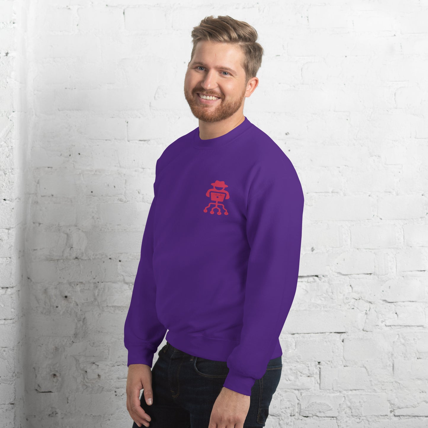 hamcodes unisex-crew-neck-sweatshirt-purple