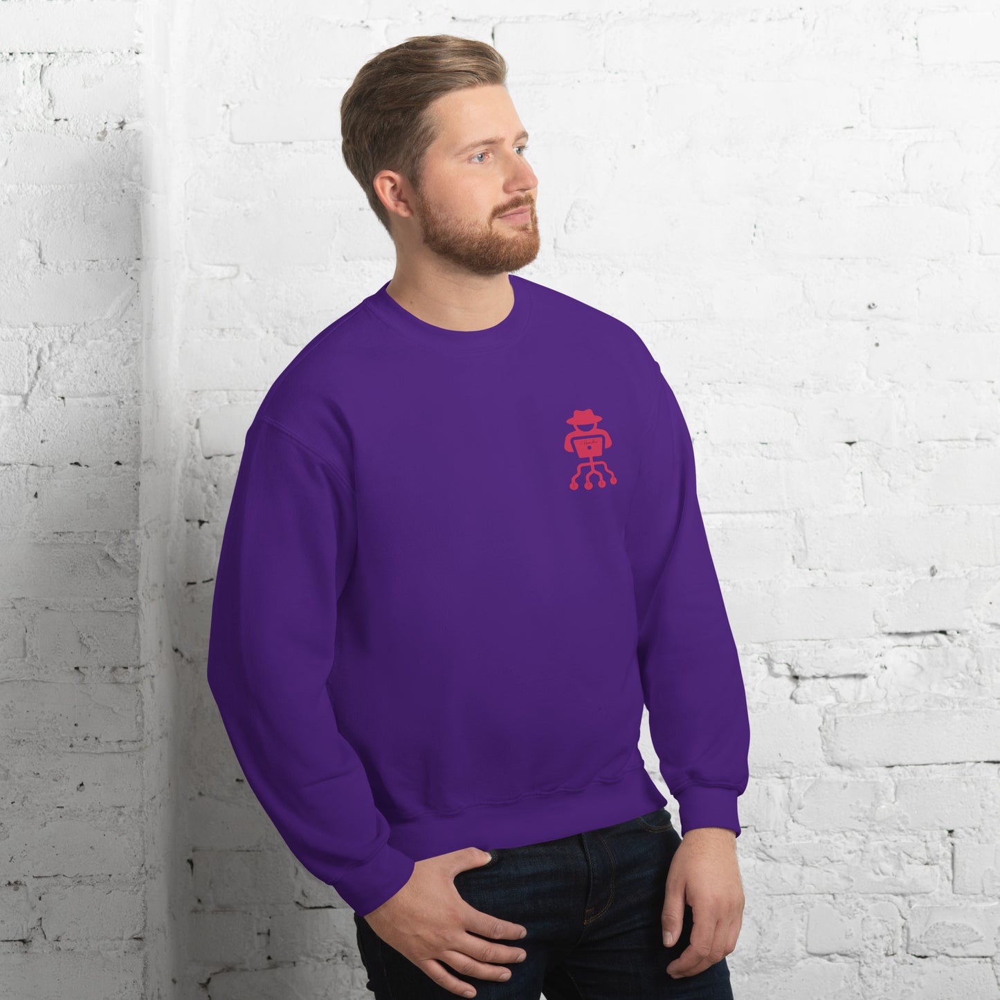 hamcodes unisex-crew-neck-sweatshirt-purple