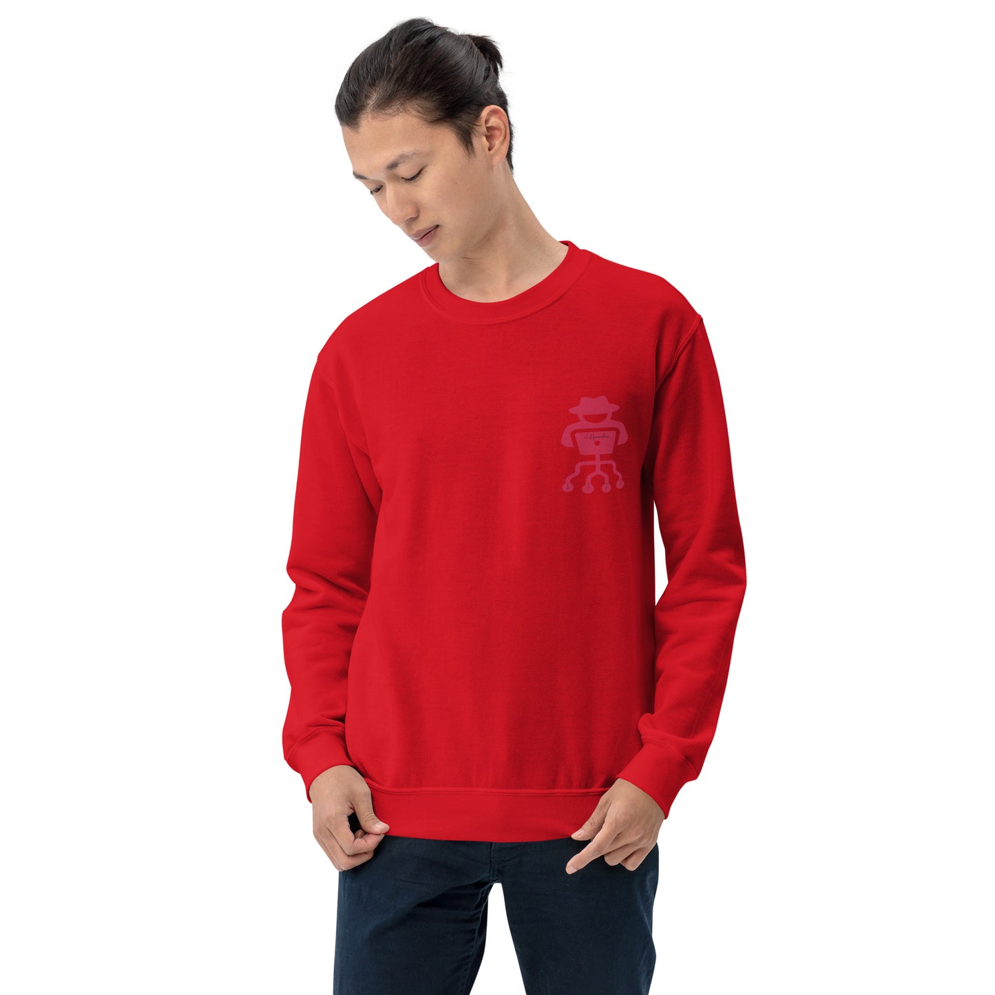 hamcodes unisex-crew-neck-sweatshirt-red