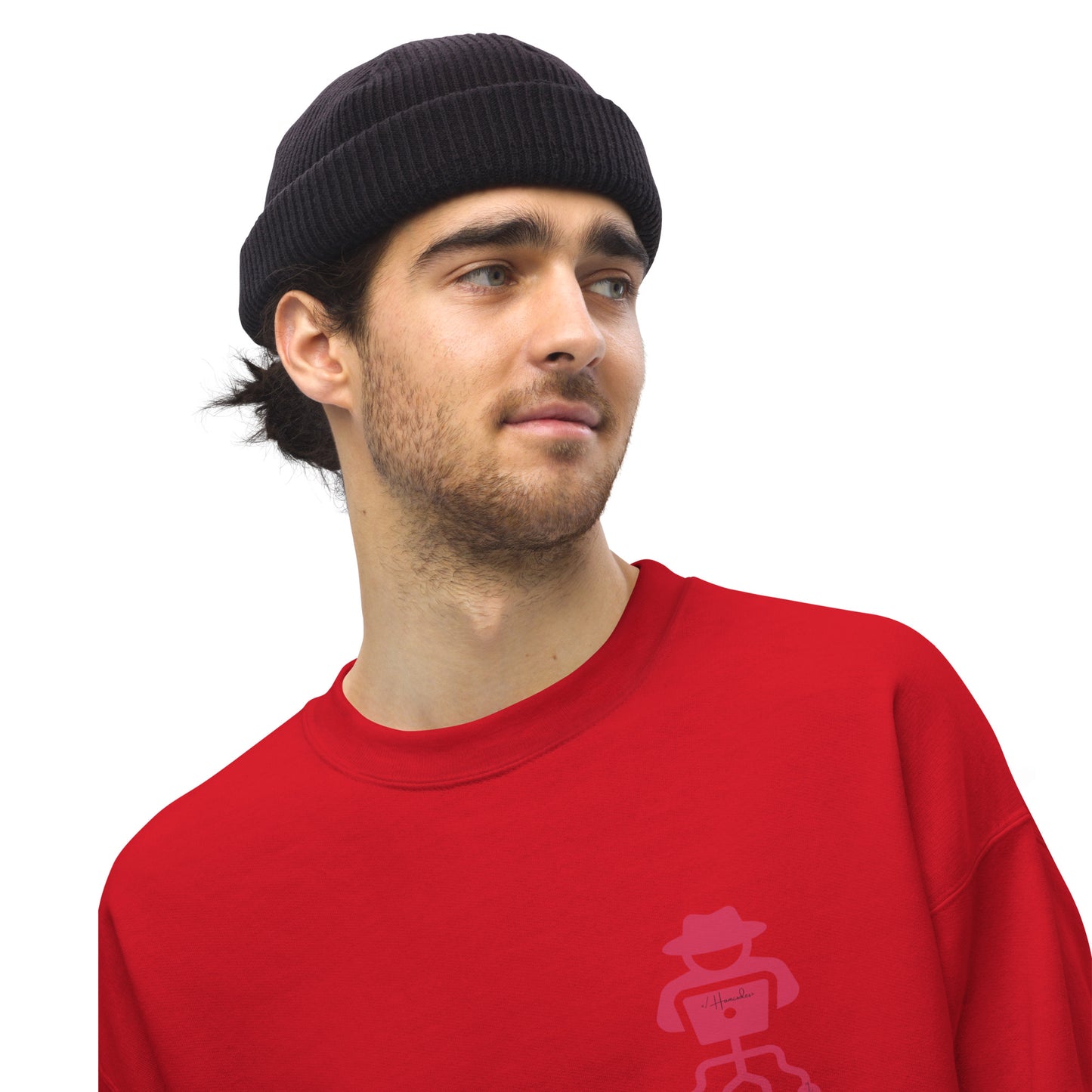 hamcodes unisex-crew-neck-sweatshirt-red