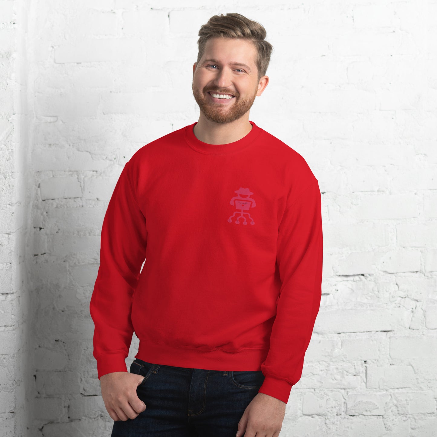 hamcodes unisex-crew-neck-sweatshirt-red
