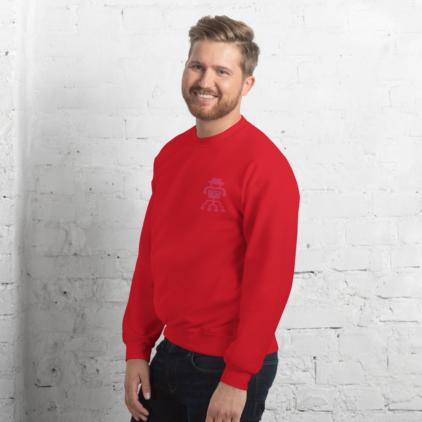 hamcodes unisex-crew-neck-sweatshirt-red