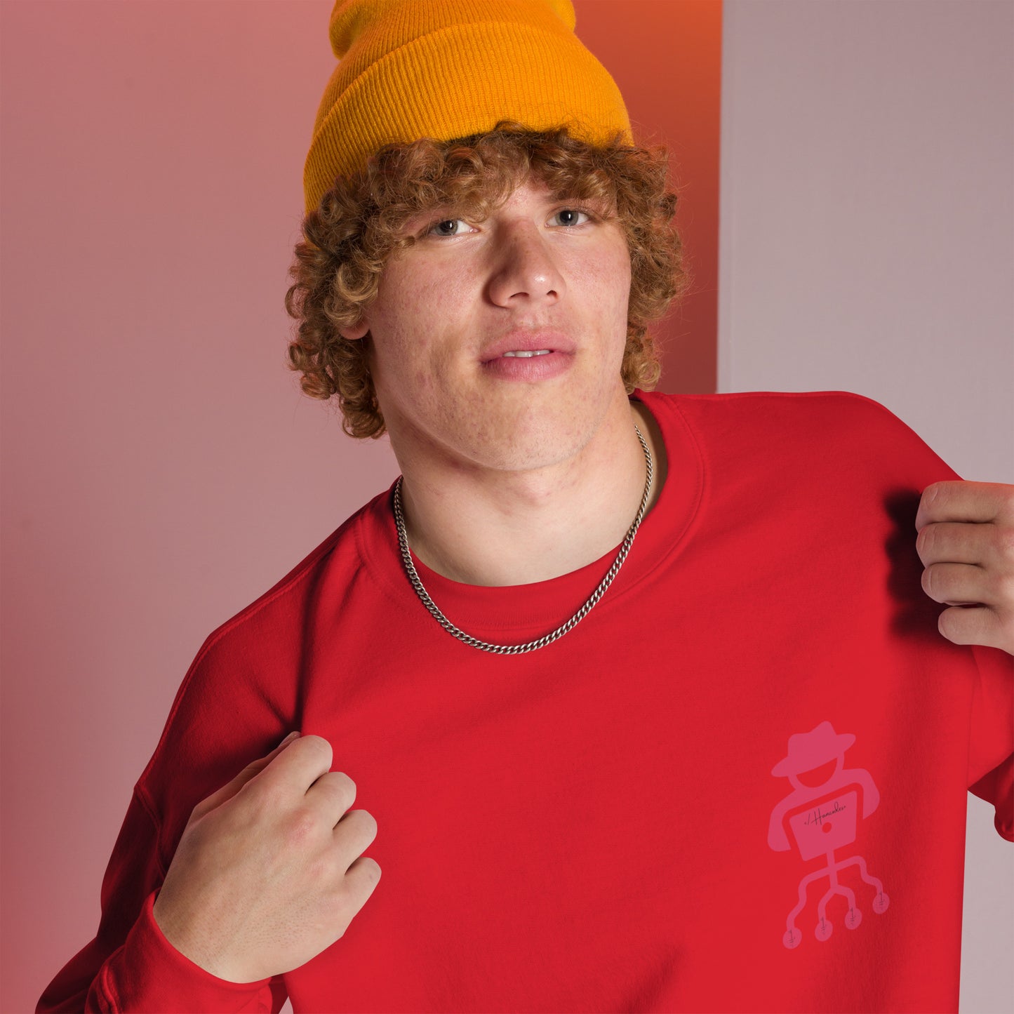 hamcodes unisex-crew-neck-sweatshirt-red