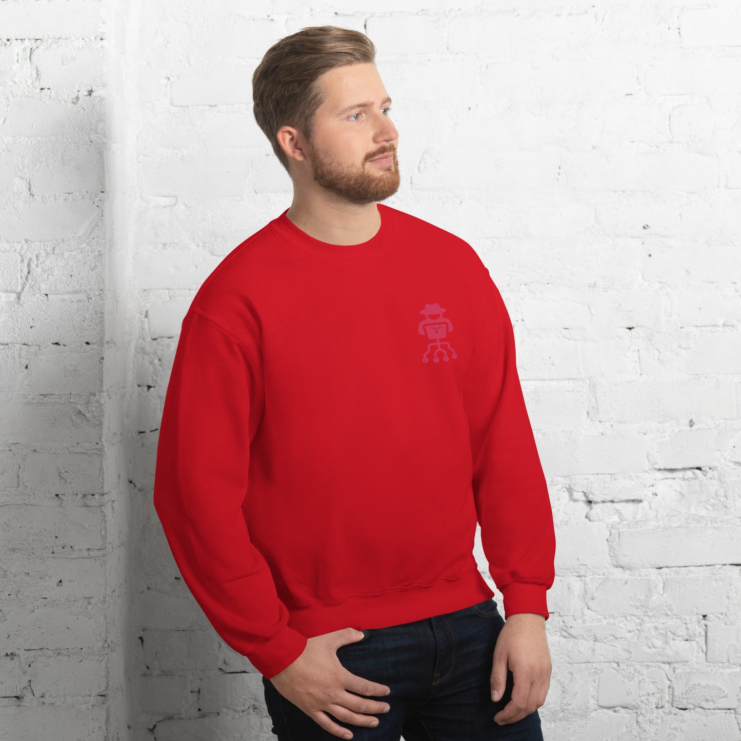 hamcodes unisex-crew-neck-sweatshirt-red