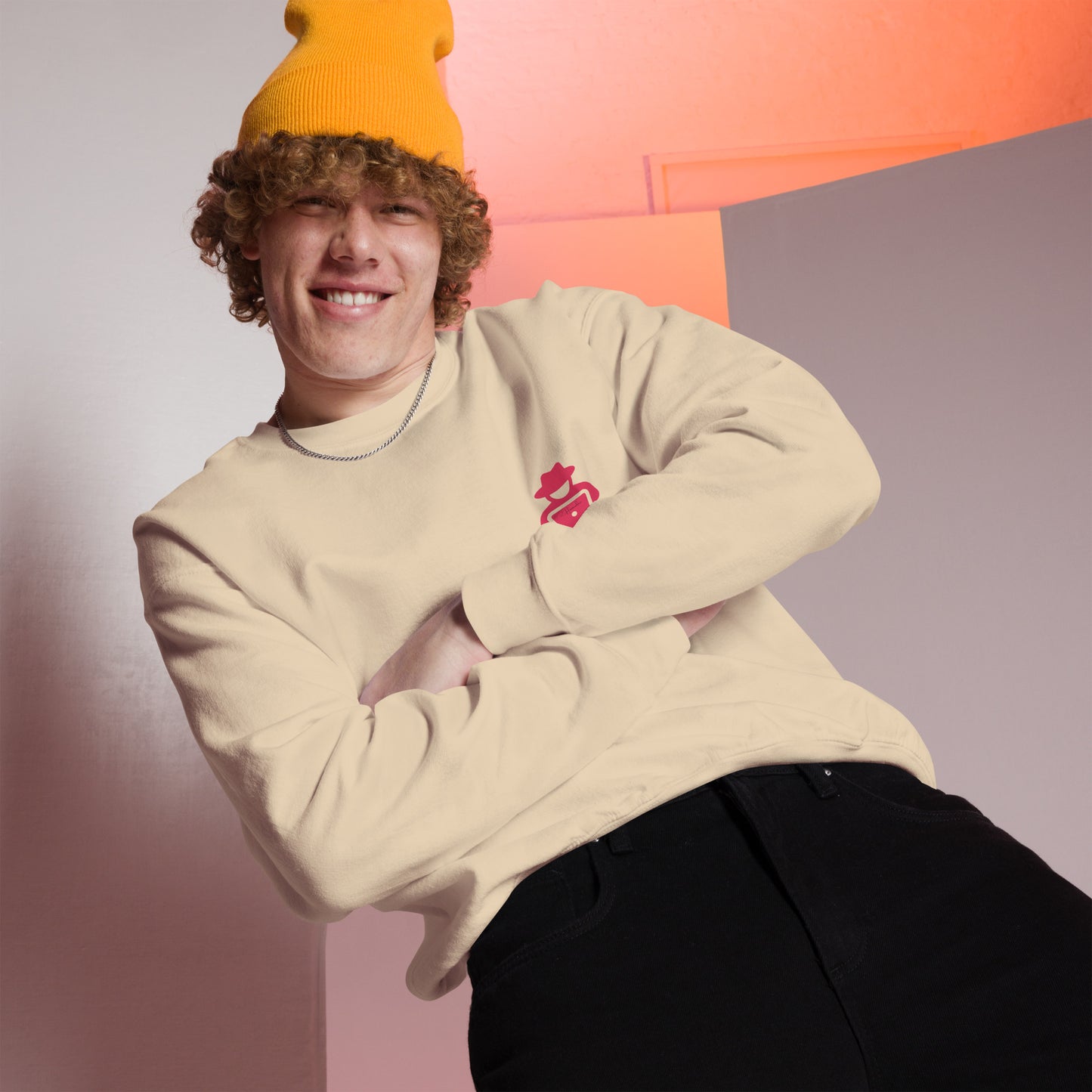 hamcodes unisex-crew-neck-sweatshirt-sand