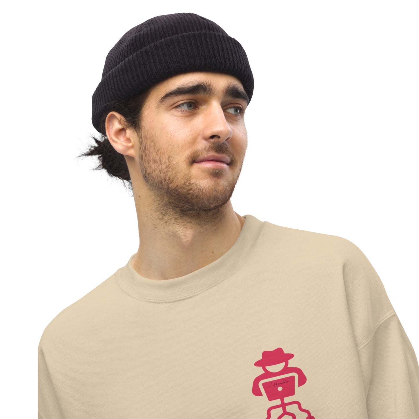 hamcodes unisex-crew-neck-sweatshirt-sand
