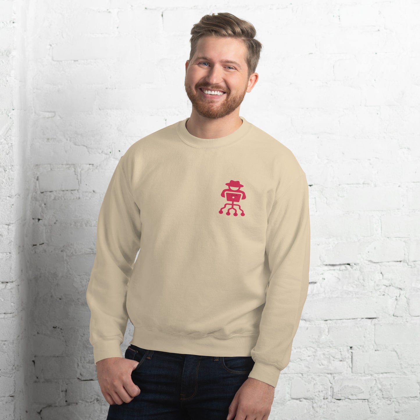 hamcodes unisex-crew-neck-sweatshirt-sand