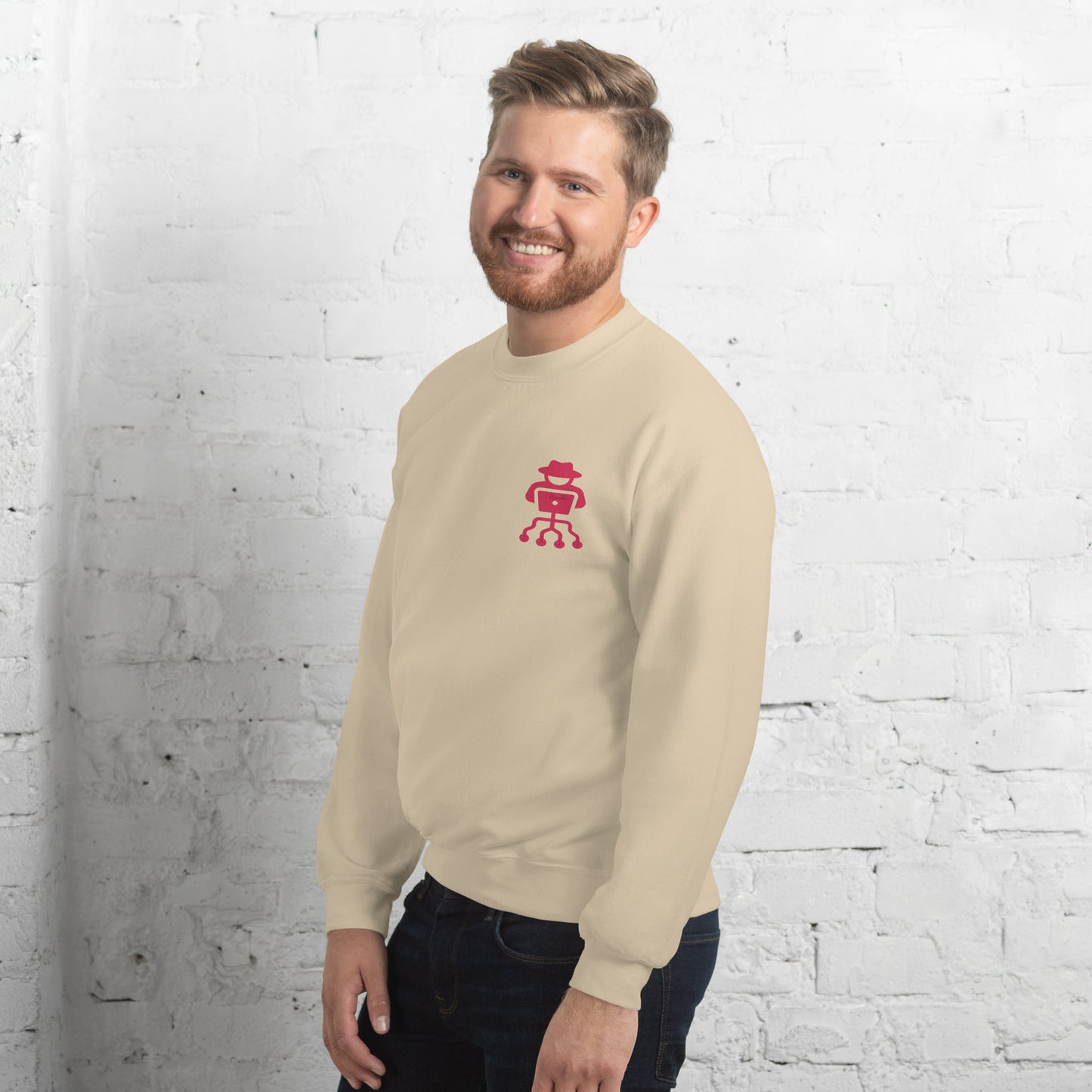 hamcodes unisex-crew-neck-sweatshirt-sand