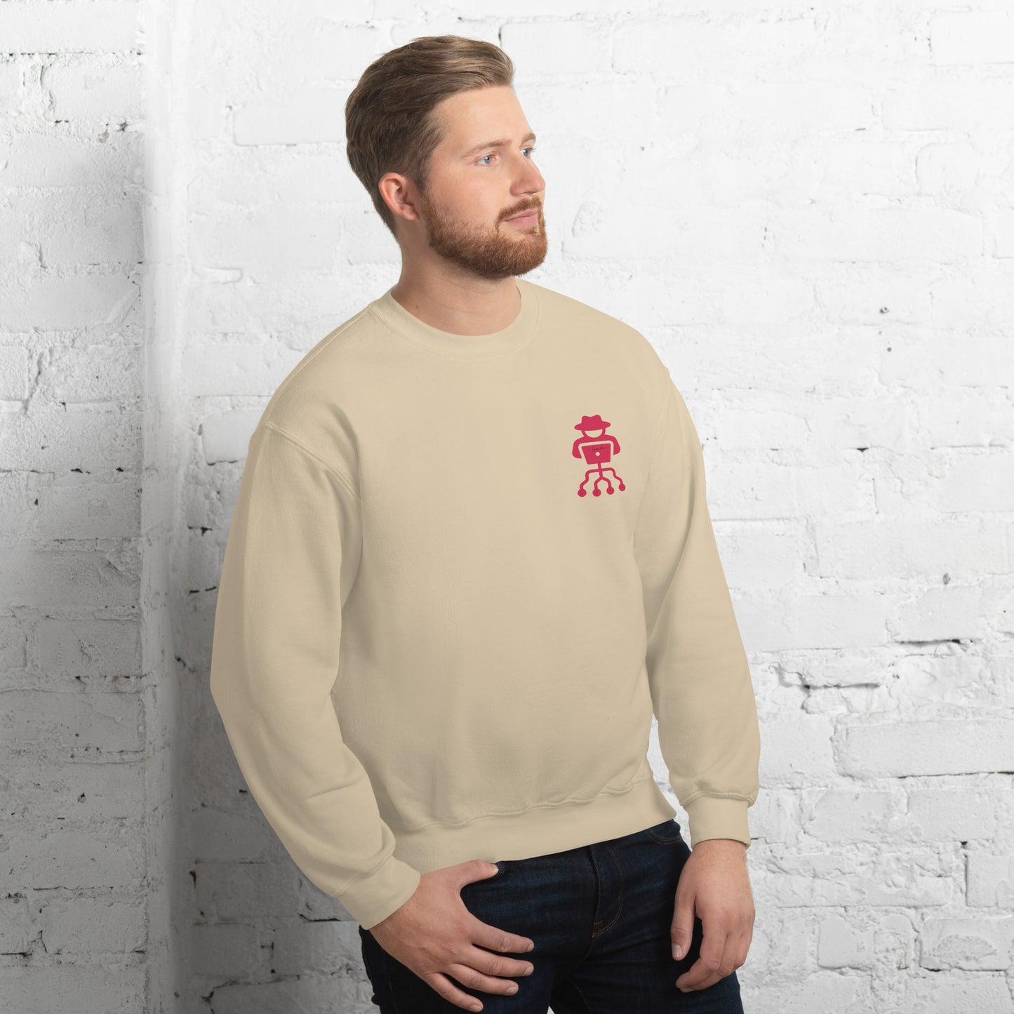 hamcodes unisex-crew-neck-sweatshirt-sand
