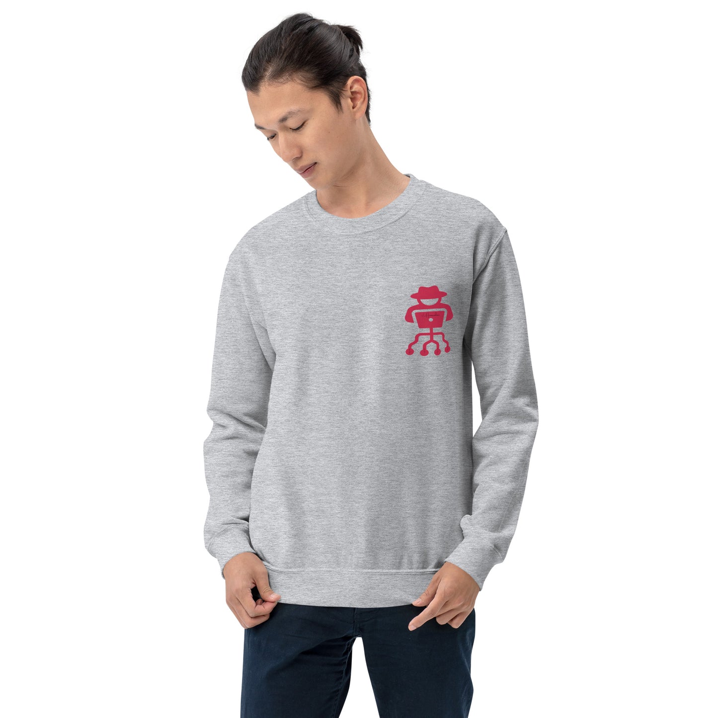 hamcodes unisex-crew-neck-sweatshirt-sport-grey