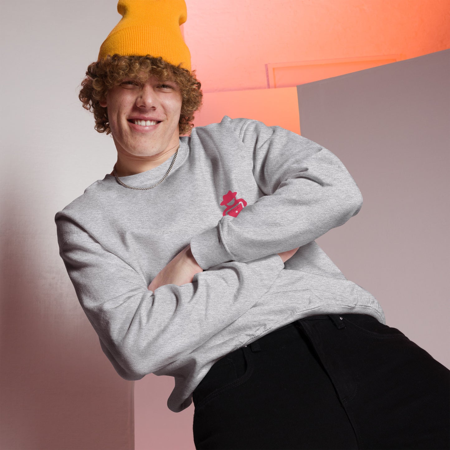 hamcodes unisex-crew-neck-sweatshirt-sport-grey