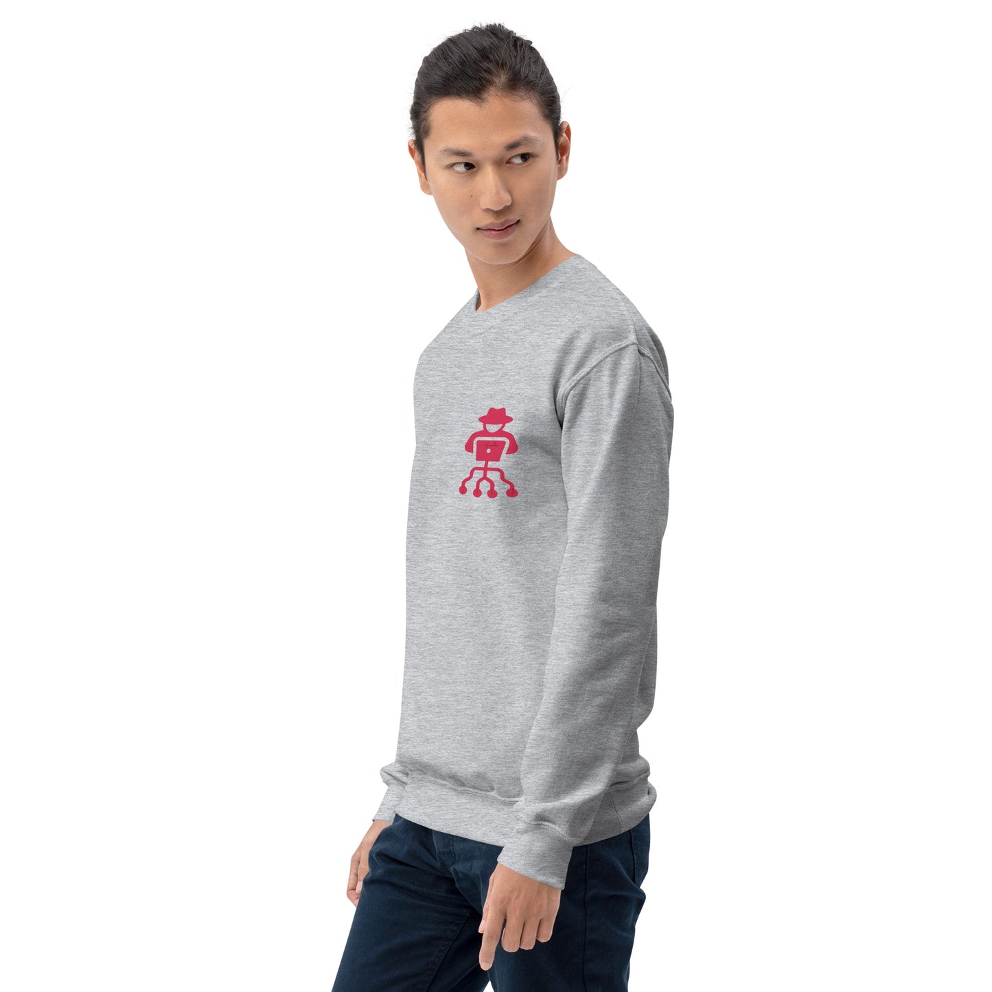 hamcodes unisex-crew-neck-sweatshirt-sport-grey