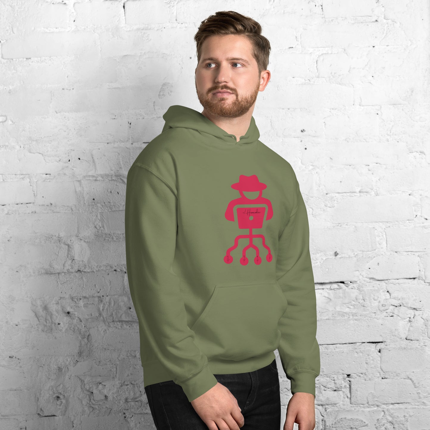 hamcodes unisex-heavy-blend-hoodie-military-green