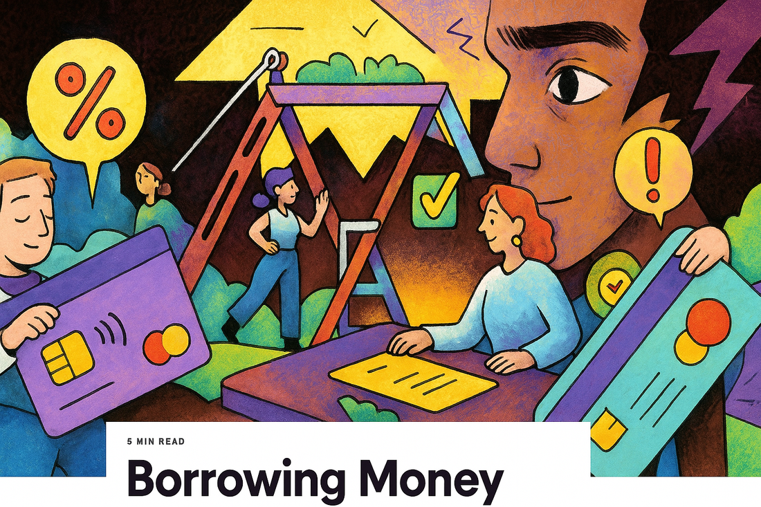 Borrowing Money: Loans, Credit Cards, Interest & Debt Risks Explained