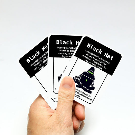 Hack in the Shadows - Cybersecurity card game with deception, hacking, and strategy"