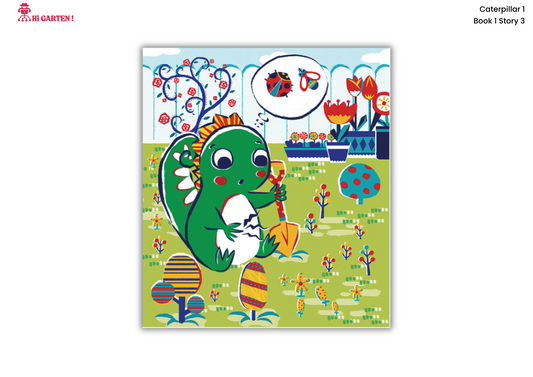 Free Download printable Story 3 – GHI Hen and the Hat – Hi Garten Stories Caterpillar 1 – from Hamcodes