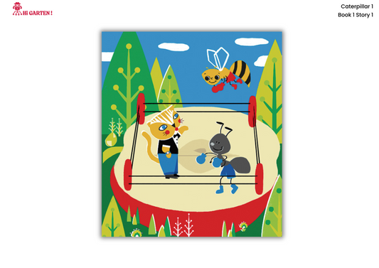 Free Download printable Story 1 – ABC Ant Boxes Bee – Hi Garten Stories Caterpillar 1 – from Hamcodes