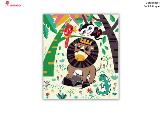 Free Download printable Story 4 – JKL The Lion King Laughs – Hi Garten Stories Caterpillar 1 – from Hamcodes
