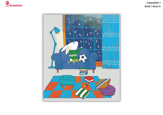 Free Download printable Story 6 – PQRS Pig Plays in the Rain – Hi Garten Stories Caterpillar 1 – from Hamcodes