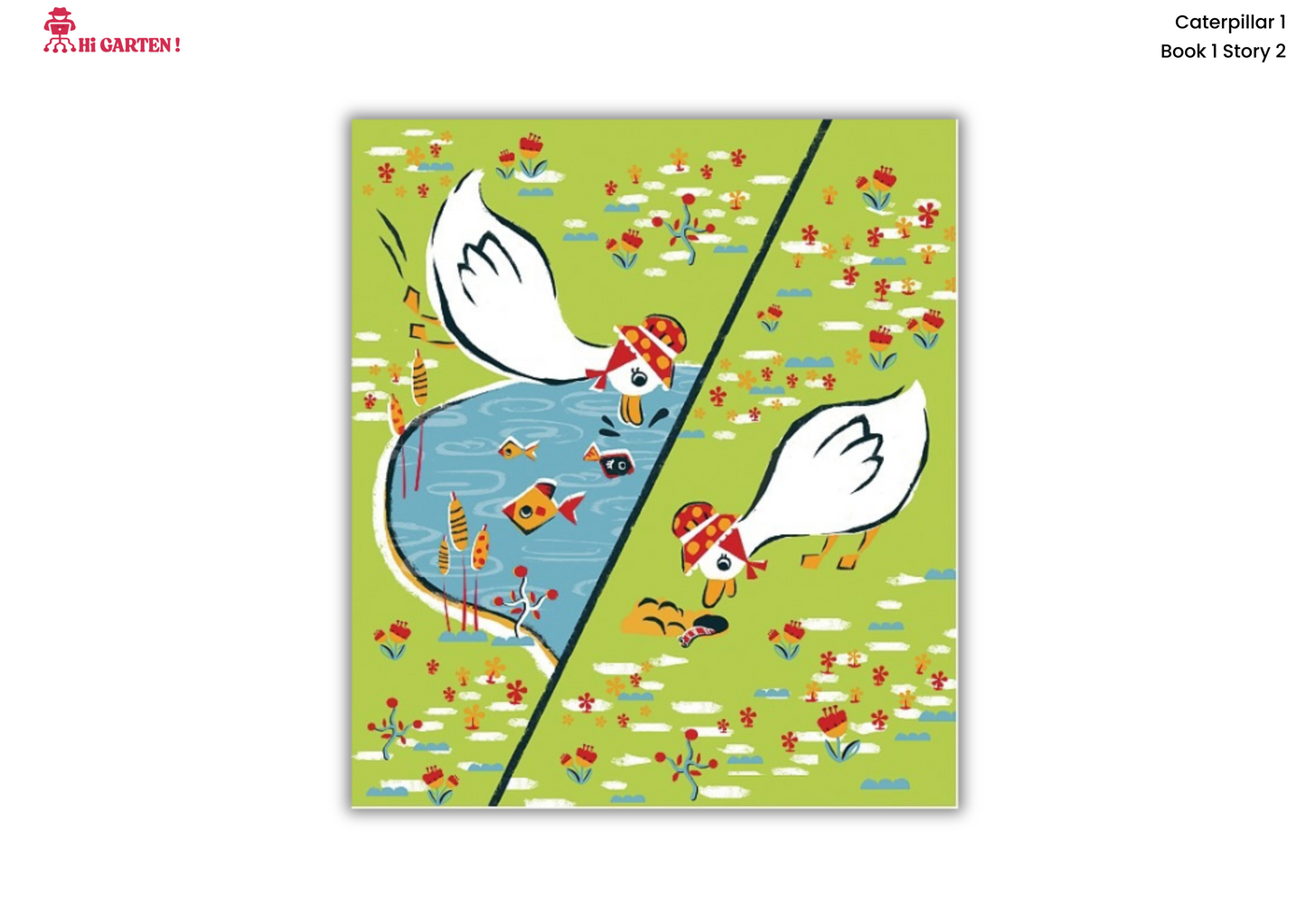 Free Download printable Story 2 – DEF Duck Dives and Digs – Hi Garten Stories Caterpillar 1 – from Hamcodes