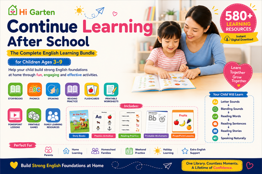 Everything You Need to Help Your Child Learn English at Home : Hi Garten Parent Library for Ages 3–9