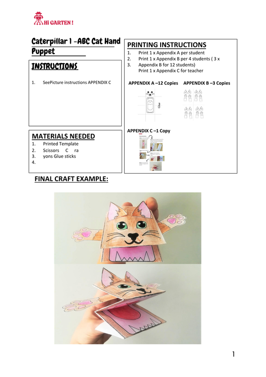 Free Download printable 04 CP4 ABC CAT CRAFT.pdf – Hi Garten from Hamcodes