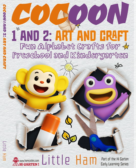 Cacoon 1 and 2: Fun Alphabet Crafts hamcodes_ Download Printable A4 book Hi Garten