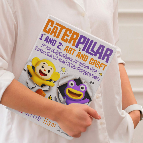 Caterpillar 1 and 2: Fun Alphabet Crafts for Preschool and Kindergarten (Ages 3–6) by Little Ham | Published by Hamcodes (K.H)