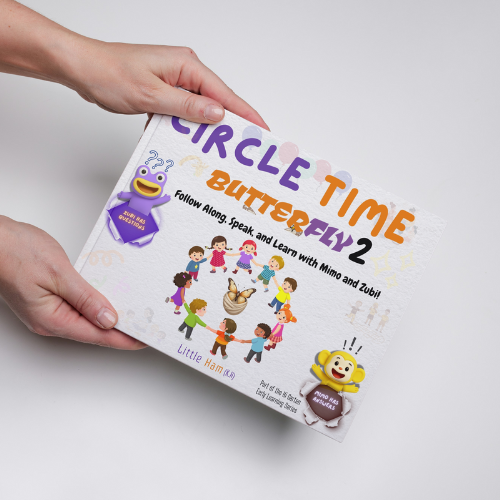 Circle Time Book: Follow Along, Speak, and Learn with Mimo and Zubi! (Butterfly 2 – Ages 3–6) By Little Ham | Published by Hamcodes (K.H)