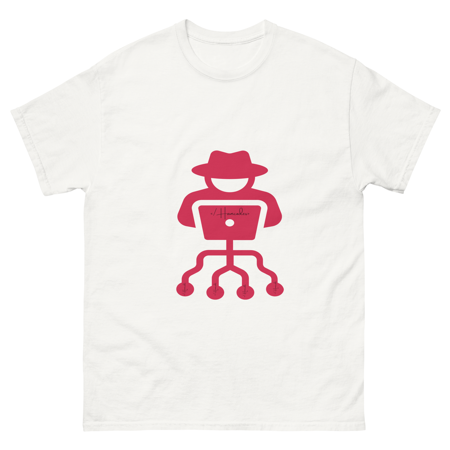Classic fit hacker t-shirt made from 100% cotton