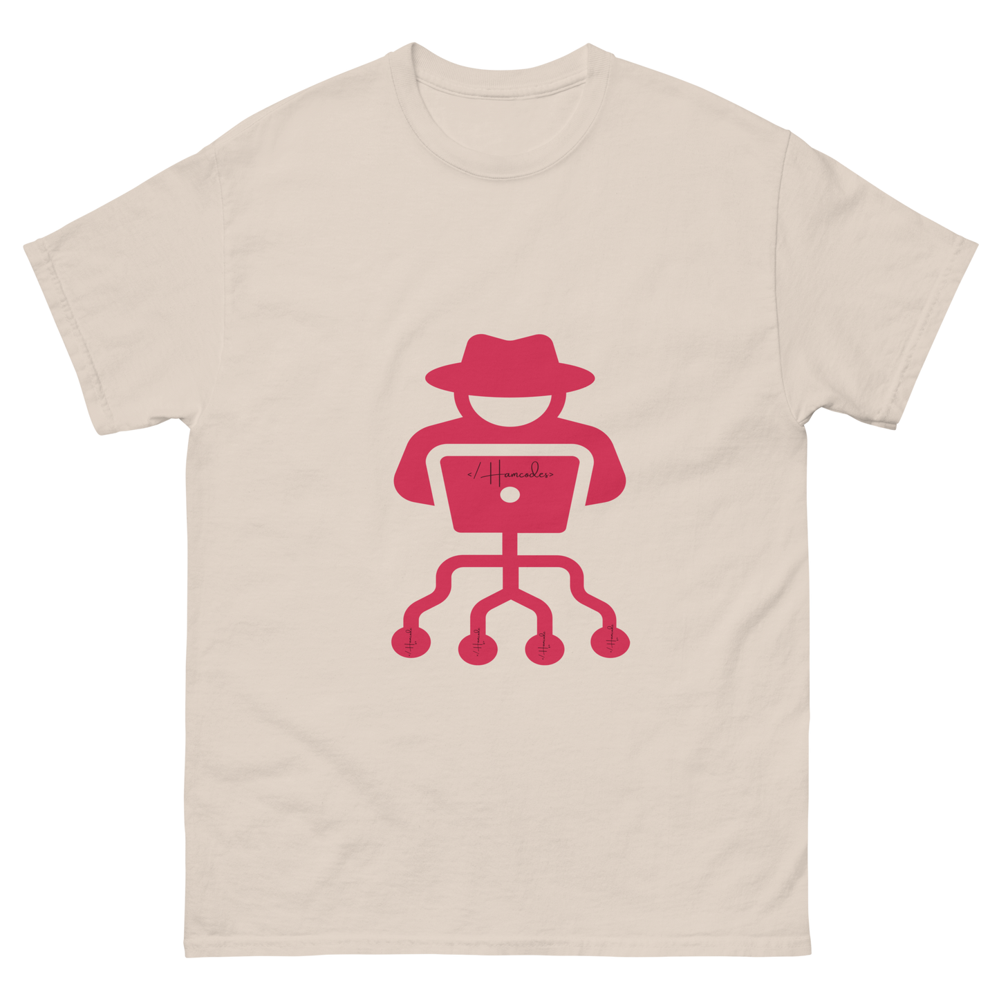 Classic fit hacker t-shirt made from 100% cotton