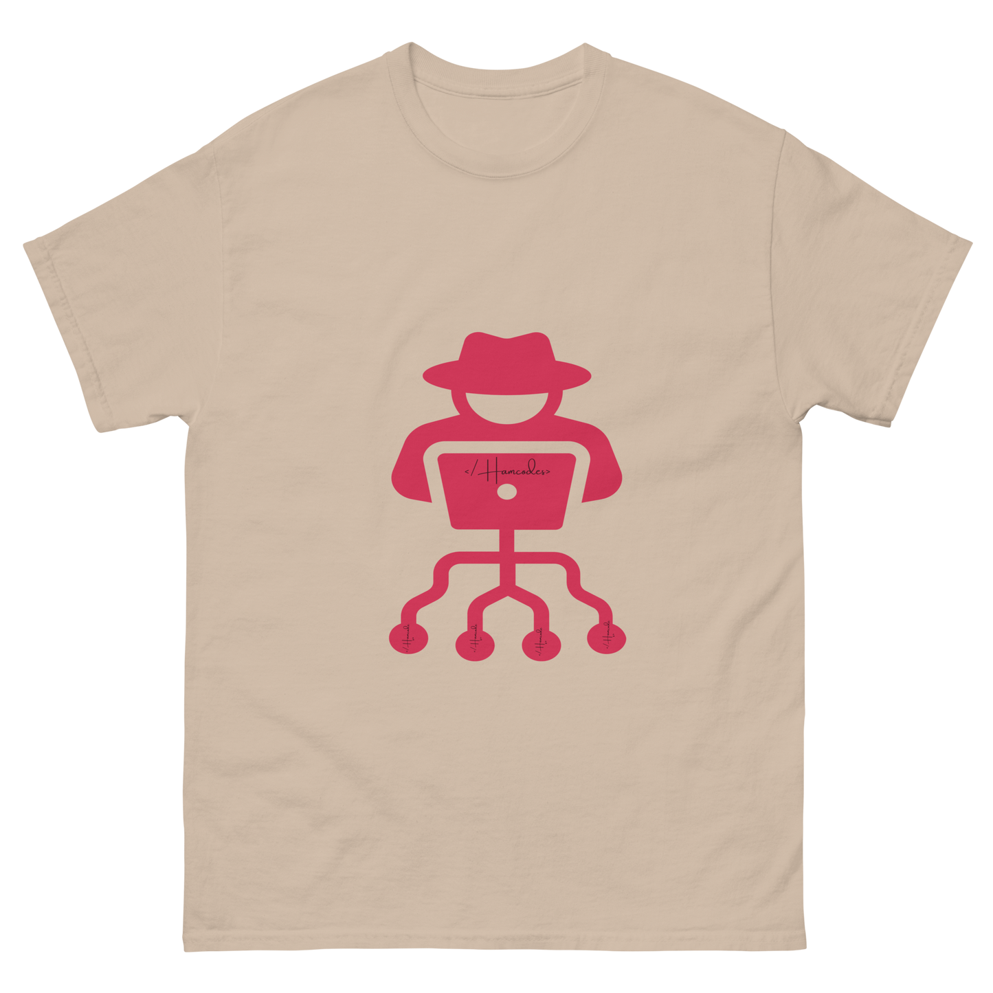 Classic fit hacker t-shirt made from 100% cotton