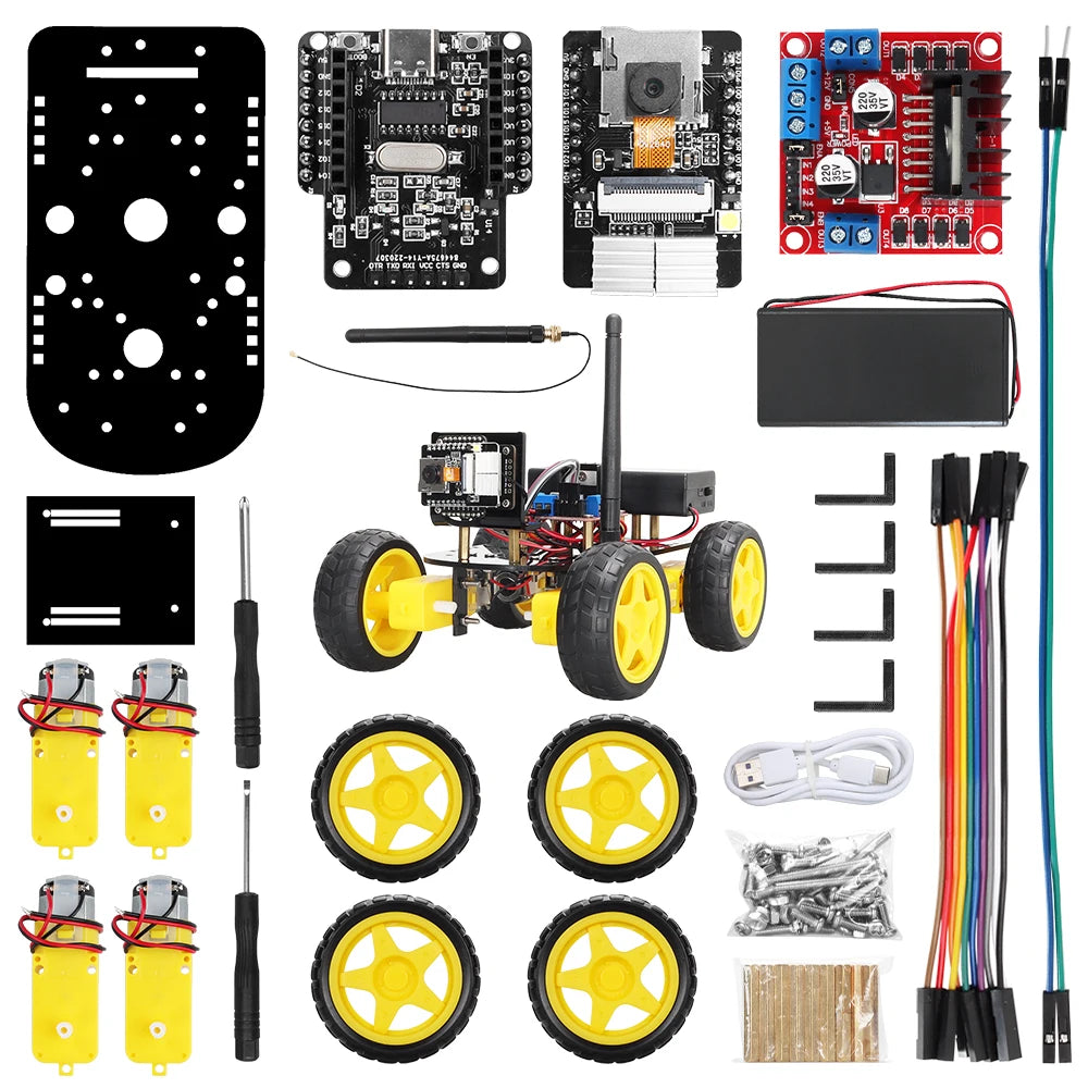 DIY Arduino-based ESP32 robot car with AI vision & automation feature