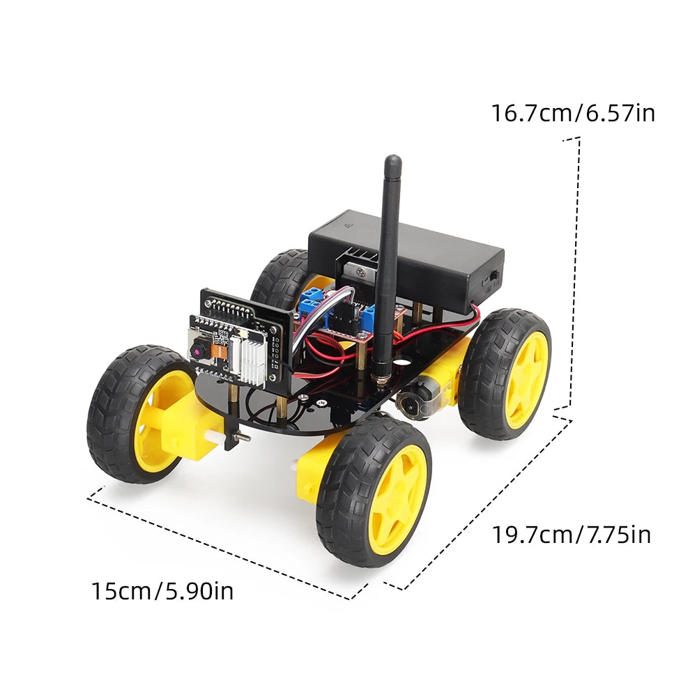 DIY Arduino-based ESP32 robot car with AI vision & automation feature
