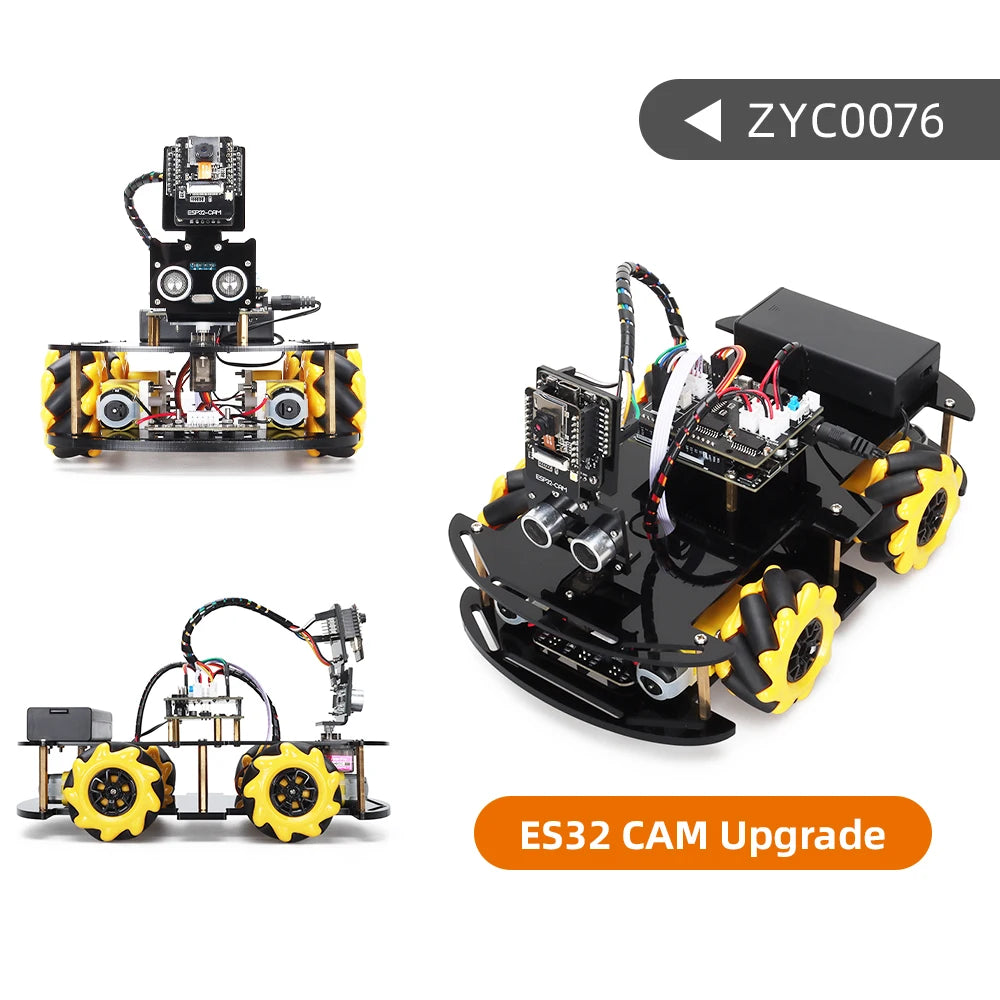 ESP32 Smart Robot Kit – AI-powered, Wi-Fi-controlled, solar-charging robotics kit