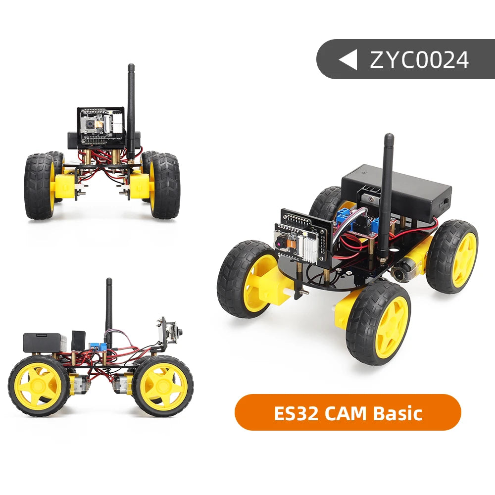 ESP32 Smart Robot Kit – AI-powered, Wi-Fi-controlled, solar-charging robotics kit